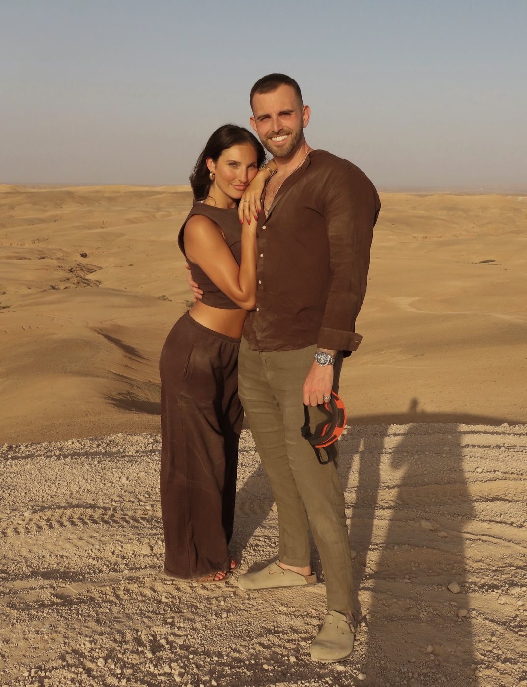 The desert at golden hour